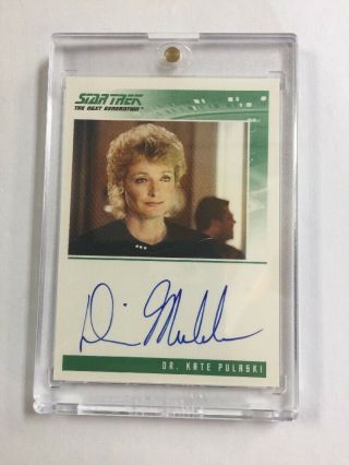 Star Trek Tng “diana Muldaur” As De Kate Pulaski Autograph Card