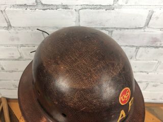 Vintage MSA Skullgard Type K Full Brim Miners Safety Hard Hat Helmet w/ Cradle 3
