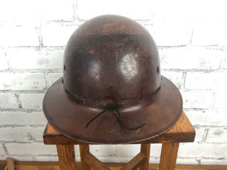 Vintage MSA Skullgard Type K Full Brim Miners Safety Hard Hat Helmet w/ Cradle 4
