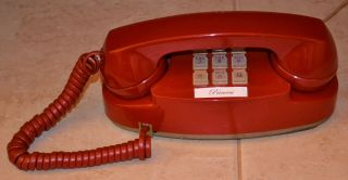 Western Electric Red Princess Telephone - Lights Up - Plug - n - Play Ready 3