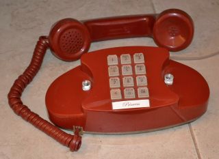 Western Electric Red Princess Telephone - Lights Up - Plug - n - Play Ready 5