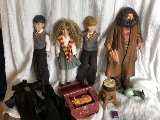 Harry Potter Dolls Set 2001 Euc