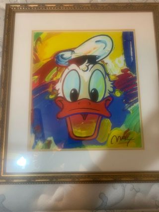 Peter Max Donald Duck Giclee Walt Disney