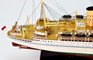 RMS Empress of Japan Ocean Liner Wooden Ship Model 33 