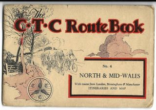 Ctc Route Book No 4 North & Mid Wales - Cyclists Touring Club - Map Hotels B&bs