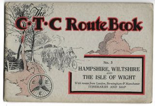 Ctc Route Book No 3 Hampshire Wiltshire & Isle Of Wight - Map Hotels B&bs
