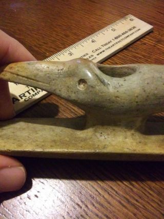 Indian Artifact Hopewell Bird Person Effigy Platform Pipe Scioto County Ohio 7