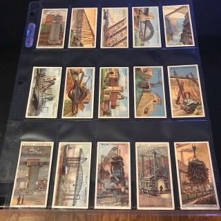 1927 Wills Engineering Wonders 50 Cards Complete Set
