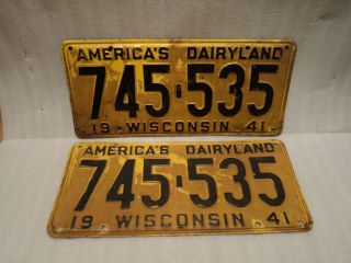 1941 Vintage Wisconsin " America 