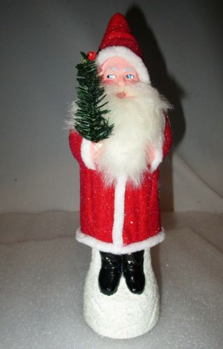 Ino Schaller Santa Claus Paper Mache Figurine Germany Limited Edition 49 / 600