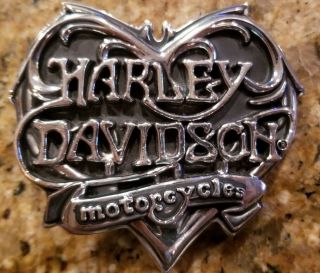 Harley - Davidson Script Heart Belt Buckle