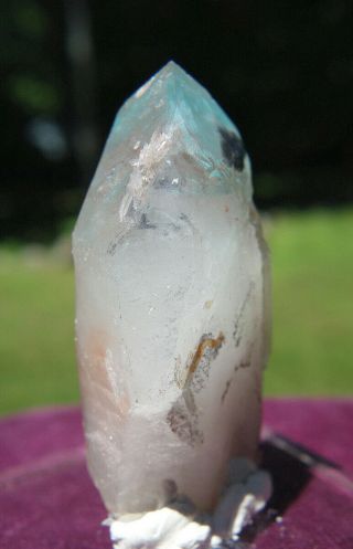 Ajoite in Quartz Crystal - South Africa 4