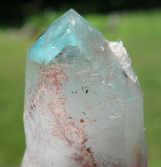 Ajoite in Quartz Crystal - South Africa 8