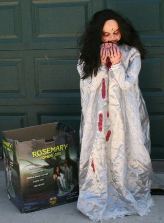 Rare Spirit Halloween Animated Rosemary Zombie Girl Morbid Prop
