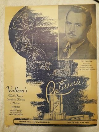 1940s The Rotisserie Vallera 