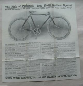 Meade Cycle Company Brochure/flyer 1902