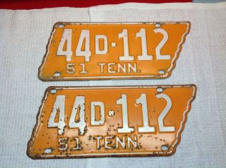 Tennessee State Shaped License Plate