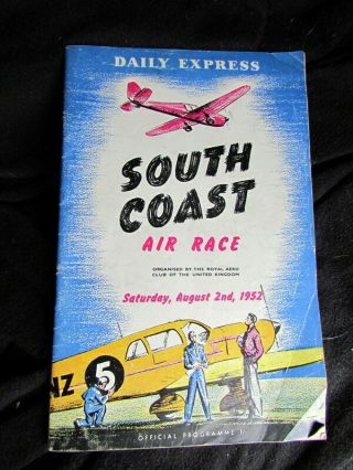 1952 South Coast Air Race - Scarce.
