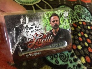 Walking Dead Season 8 Rick Grimes Commemorative Bat Medallion Br - Rg 14/99 (n01)