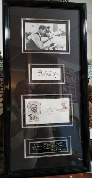 Us Walt Disney First Day Of Issue Stamp Framed Le 223