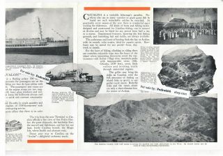 1920 Santa Catalina Island Vacation Travel Brochure CA Wilmington BiPlane Hotel 5