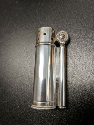 Vintage Wwii Era Sterling Silver Dunhill Service Lighter