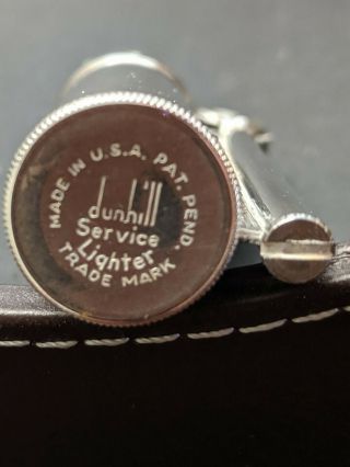 Vintage WWII Era Sterling Silver Dunhill Service Lighter 6