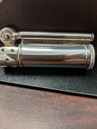 Vintage WWII Era Sterling Silver Dunhill Service Lighter 8