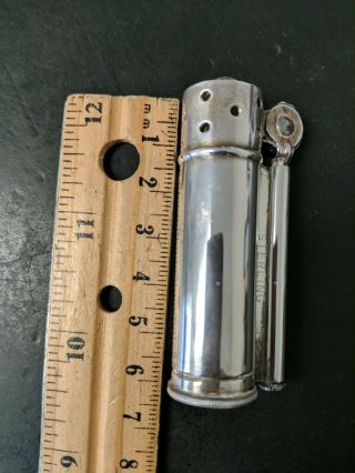 Vintage WWII Era Sterling Silver Dunhill Service Lighter 9
