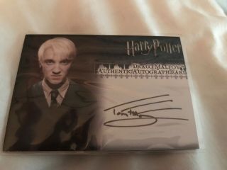 Harry Potter And The Ootp Draco Mallfoy Autograph