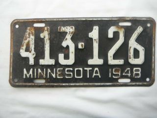 1948 Minnesota License Plate Tag