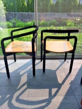 Rubber Chair Brian Kane Metropolitan,  Steelcase Black,  Maple Sf Moma