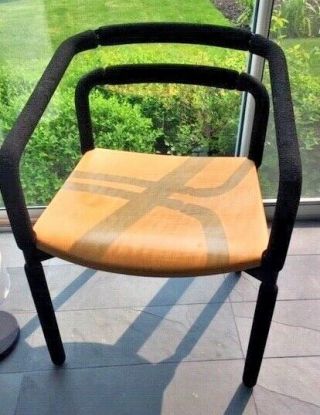 Rubber Chair Brian Kane Metropolitan,  Steelcase Black,  Maple SF MOMA 2