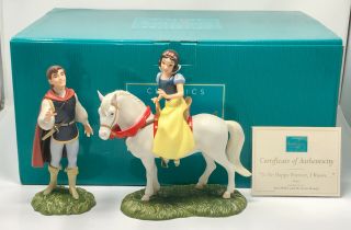 Wdcc Snow White " To Be Happy Forever,  I Know " Figurine Box Scp