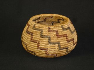 A Miwok Cabinet Basket,  Native American Indian,  C.  1910