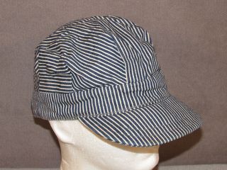 Train Railroad Engineer Cap Hat Child One Size Adjustable Osfa Made In Usa