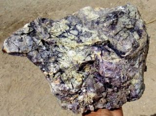 7.  08 Lb Tiffany Stone Rough,  Bertrandite,  Opalized Fluorite Utah.