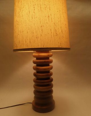 Vintage Mid Century Modern Myrtle Wood Table Lamp House Of Myrtle Wood
