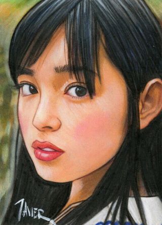 Honoka Yahagi 矢作 穂香 Kotoko Aihara Tokyo Kiss Sketch Card Aceo Art 1/1