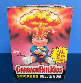 1986 Topps Gpk Garbage Pail Kids Series 5 Sticker Box 48 Packs,  Poster