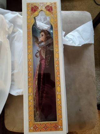 Disney Store Limited Edition Winter Belle 17” Doll Beauty And The Beast LE 2