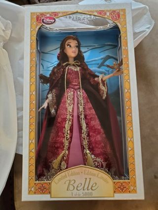 Disney Store Limited Edition Winter Belle 17” Doll Beauty And The Beast LE 6
