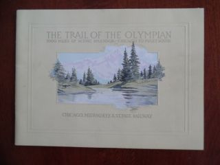 1914 The Trail Of The Olympian Brochure Chicago Milwaukee & St Paul Railway Milw