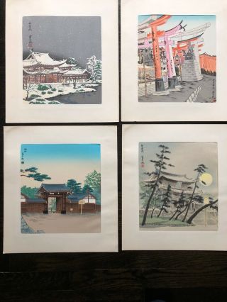Japan Tomikichiro Tokuriki Series Of 12 Months Of Kyoto Woodblocks Prints Uchida