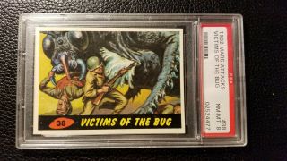 1962 Topps Mars Attacks 38 Victims Of The Bug Psa 8