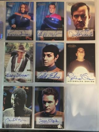1998 Star Trek Voyager Profiles Autograph Card A18 Josh Clark Auto
