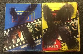 Topps Star Wars 1983 Return Of The Jedi Movie Photo Wax Cards Series 1 And 2