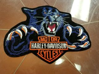 Retired Harley Davidson Panther Patch Both Vintage And Authentic 8 " X 6 "