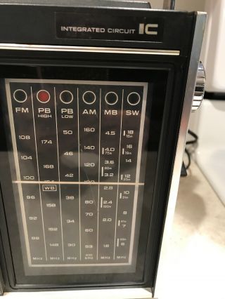 Vintage Panasonic Radio RF - 1260 Shortwave Multiband Radio With Instructions 2