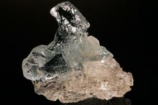 UNIQUE Etched Bi - Color Aquamarine Morganite Crystal GALILEIA,  BRAZIL 3